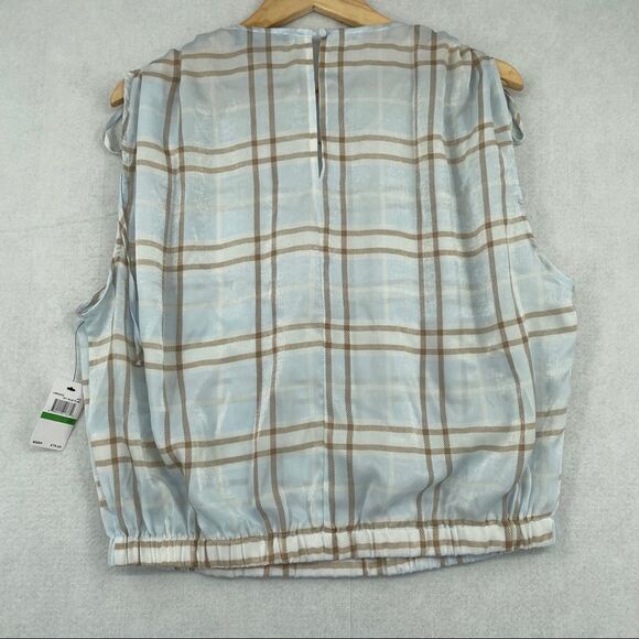 Laundry by Shelli Segel Tie Shoulder Top NWT L - Picture 5 of 10